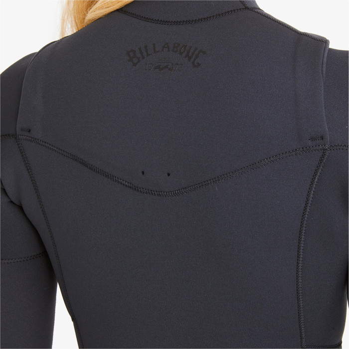 2024 Billabong Womens Salty Dayz 4/3mm GBS Chest Zip Wetsuit ABJW100122 - Black